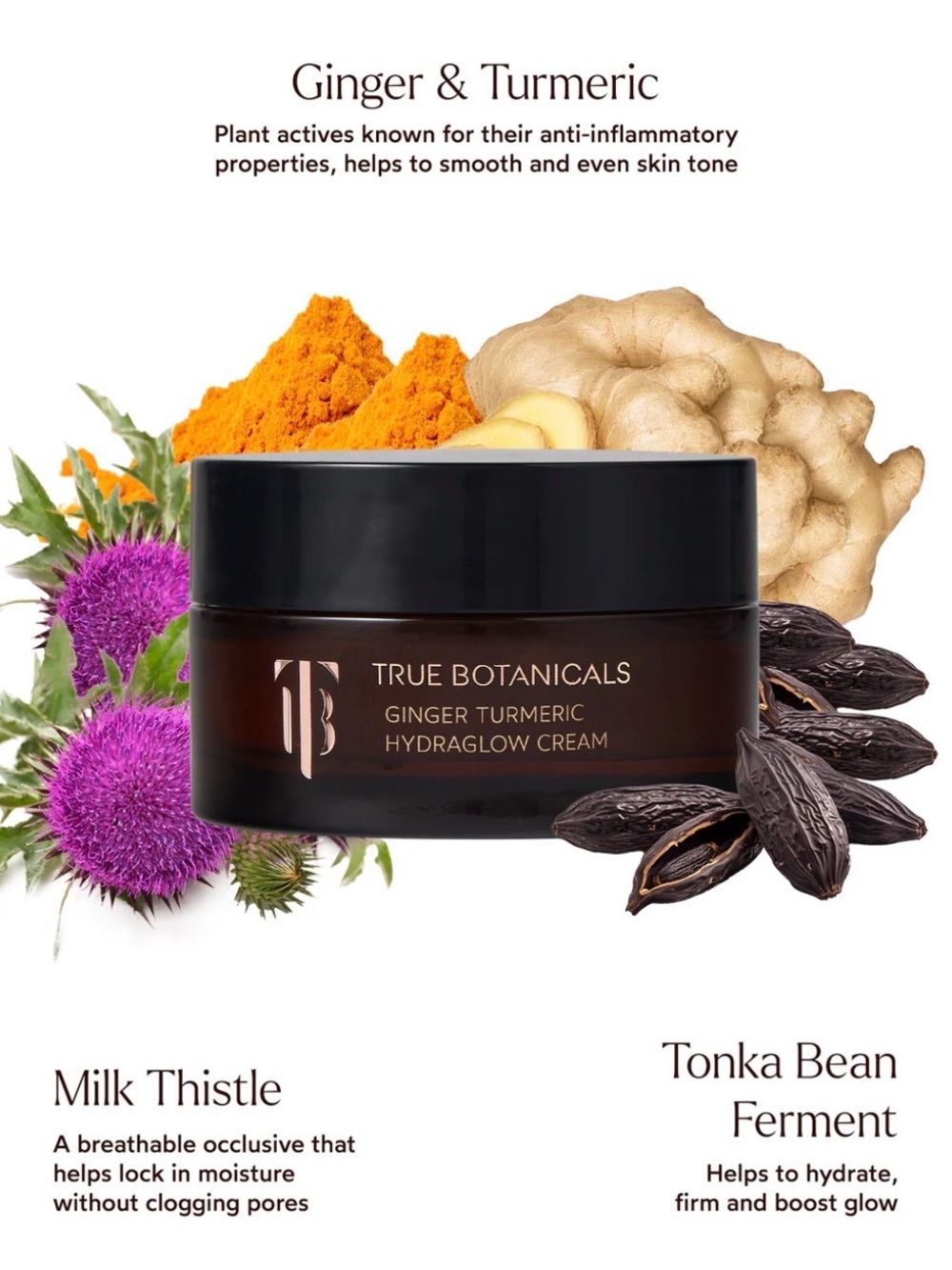 true botanicals ginger turmeric hydraglow cream